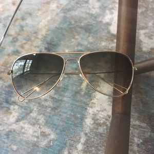 Oliver Peoples lightweight gold frame sunglasses